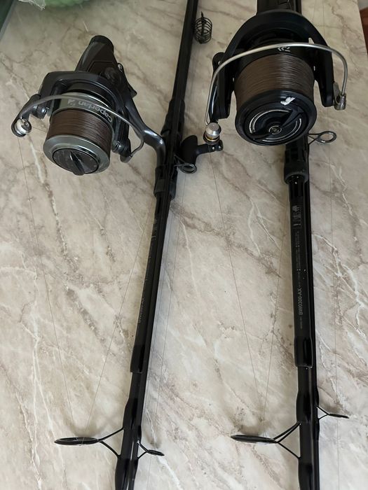 Шаранджийски въдици с макари