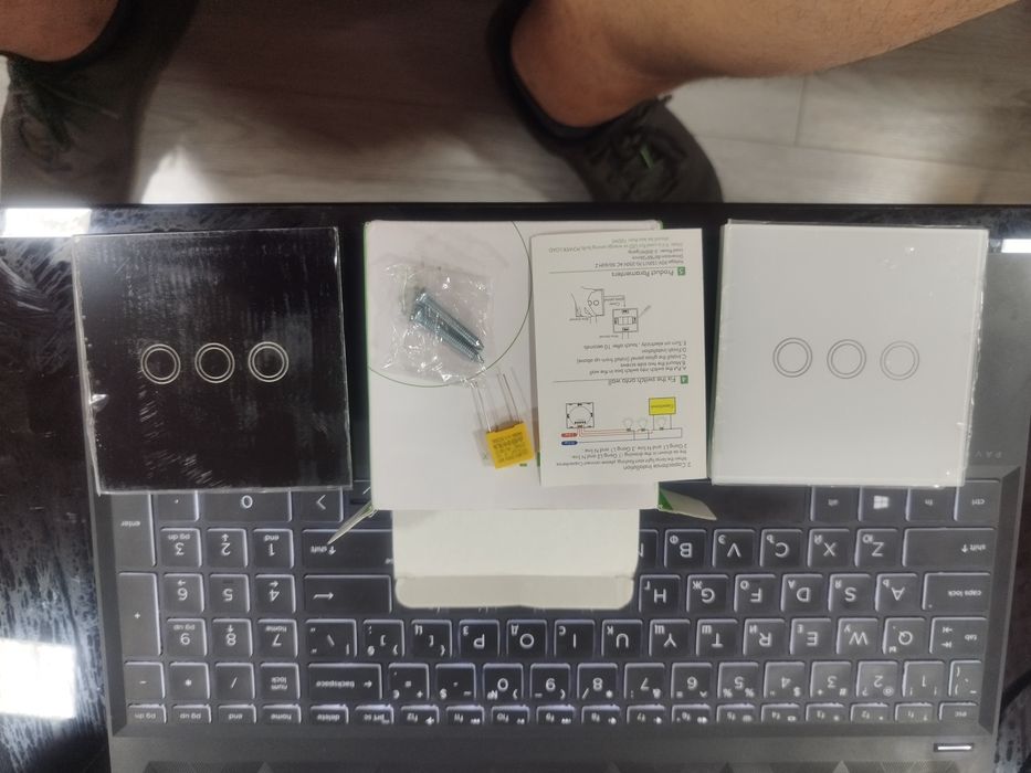 Сензорен ключ за осветление (стъкло), wi-fi, девиатори, димери, бойлер