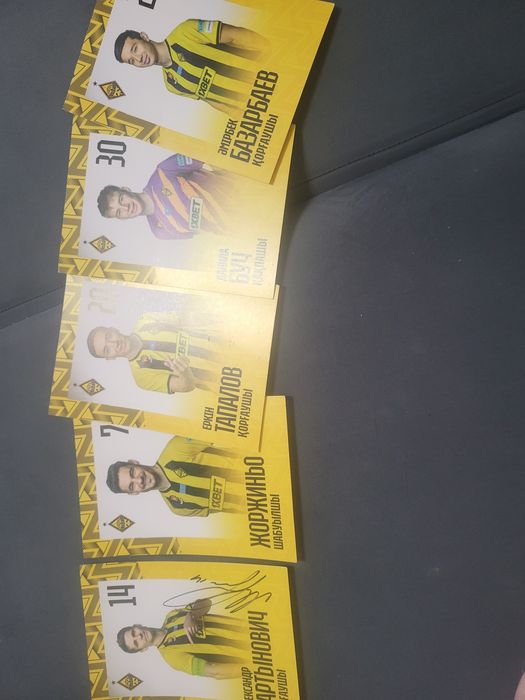 Карточки игроков кайрат