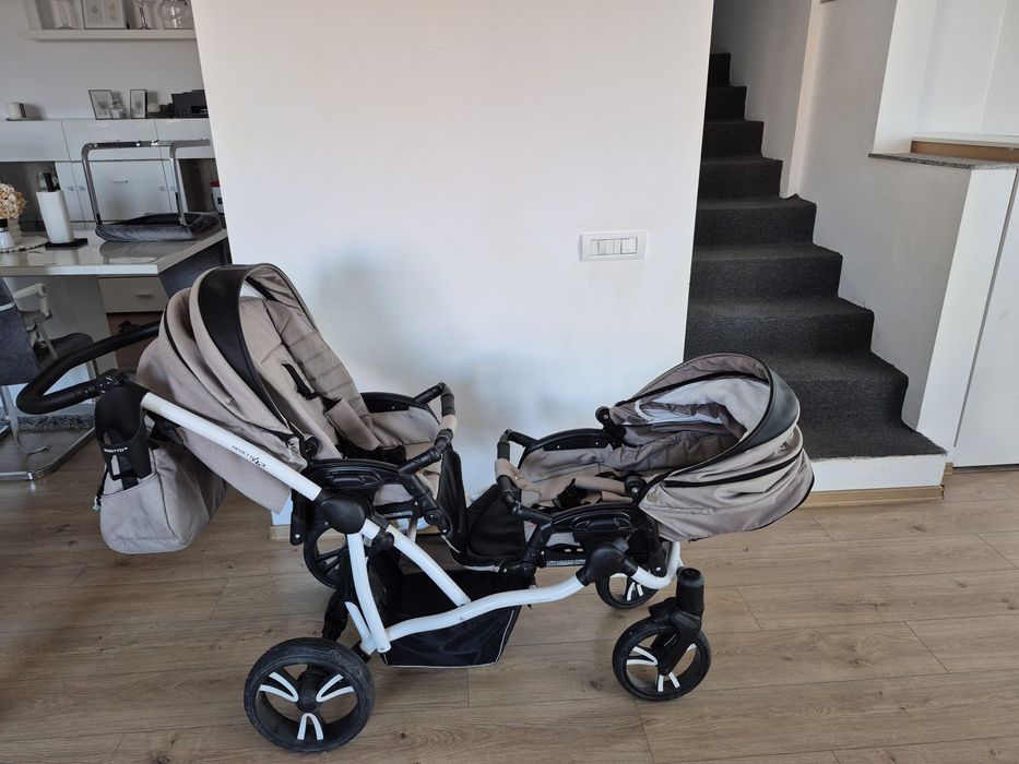 Cãruț gemeni Bebetto 42 în stare impecabilã