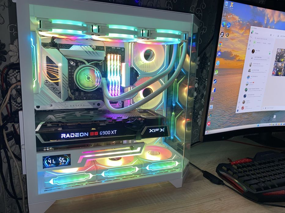 Best Pc Gaming Complet cu Monitor 32 2k 165HZ i5 14600k / Rx 6900XT