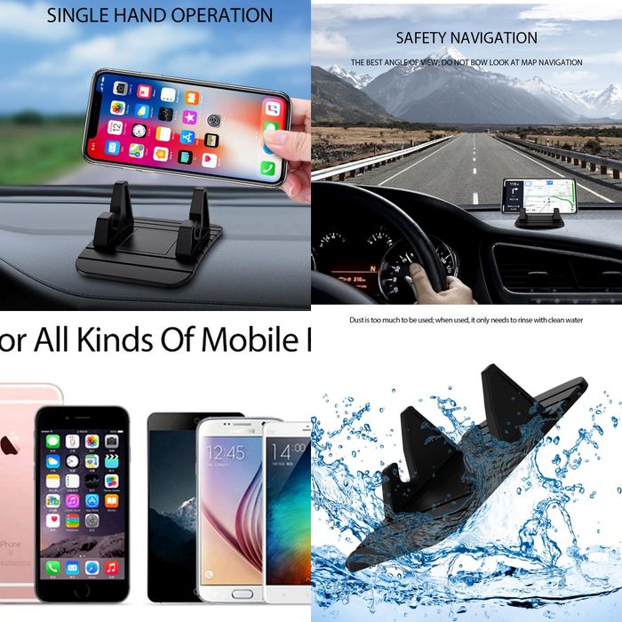 Силиконова стойка за телефон и навигация