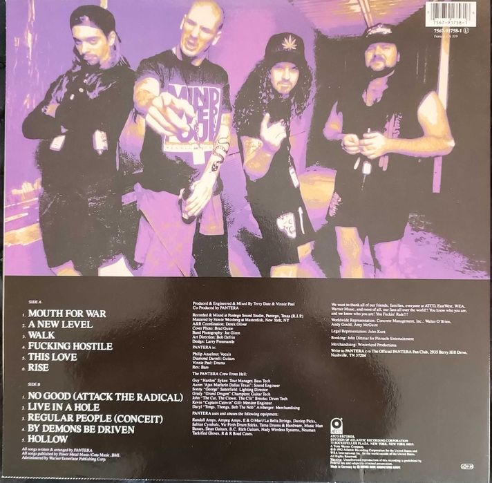 Грамофонна плоча PANTERA - Vulgar Display Of Power
