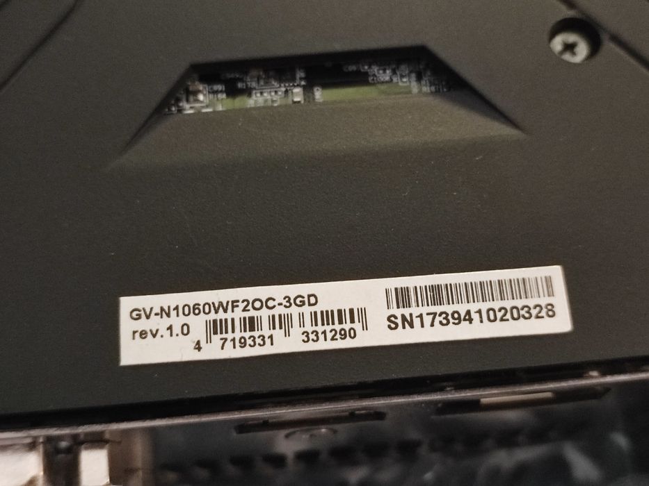 Placa video nvidia gtx 1060 oc gigabyte