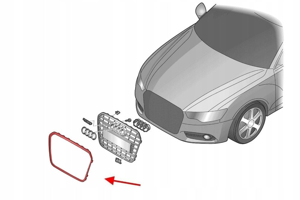 Ornament Crom  Grila Audi A6 C7 NOU 2011-2014 NOU