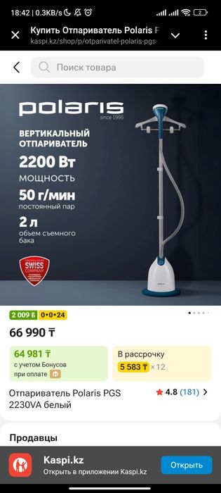 Утюг - отпариватель