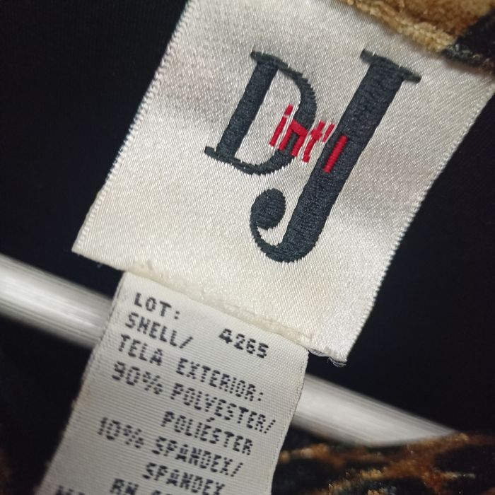 Rochie Vintage DJ din Catifea Neagră și detayAnimal Print – Mărimea M