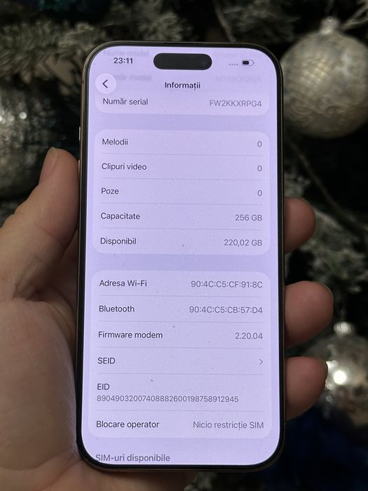 iPhone 16 pro 256 gb Liber