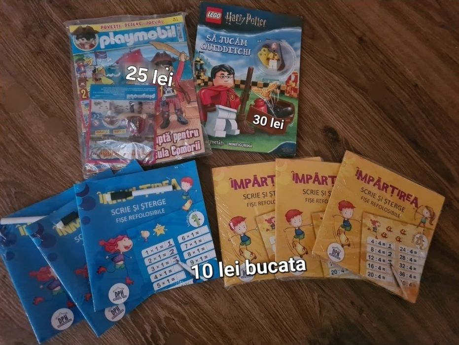 Revista cu personaje playmobil, impartite, înmulțir