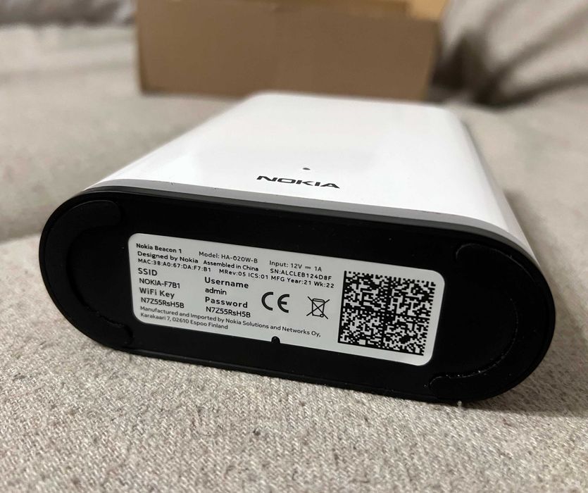 Set de 2 Nokia WiFi Mesh Beacon 1 Wi-Fi 5 AC1200 - la cutie