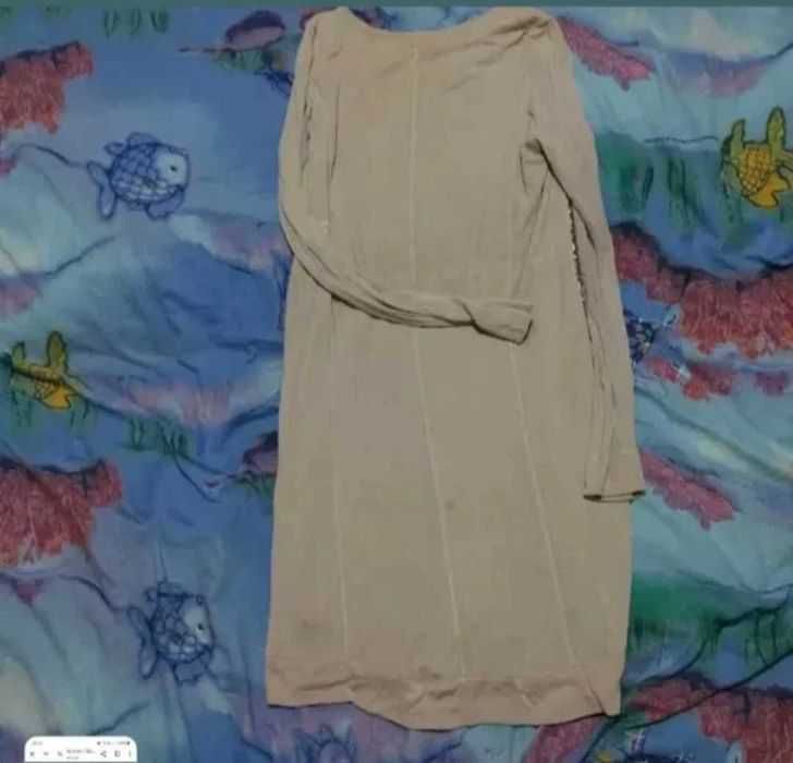 Rochie casual cu paiete aurii