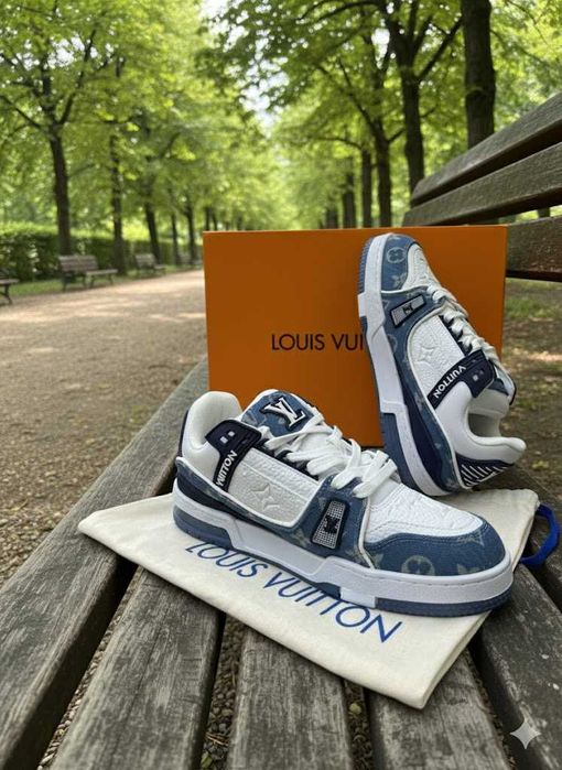 Adidasi LV Trainers Jeans - Adidasi Full Box Premium