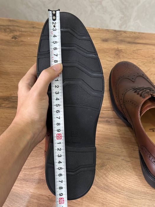 Мужские классические туфли «броги». Турецкие.    Размер 42