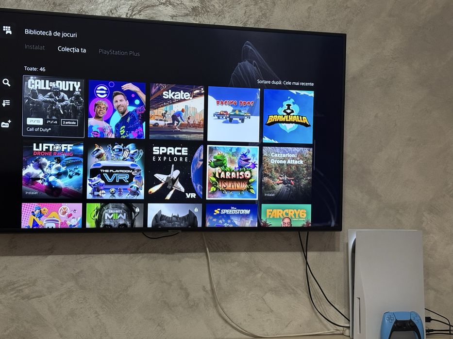 Playstation 5 Disk PS5 Disk in garantie, cu jocuri FIFA 26 Fortnite Minecraft Roblox