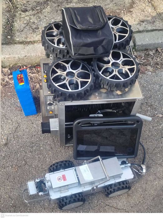 Robot Inspecție Conducte 260mm – CCTV PAN/TILT, Cablu 200m