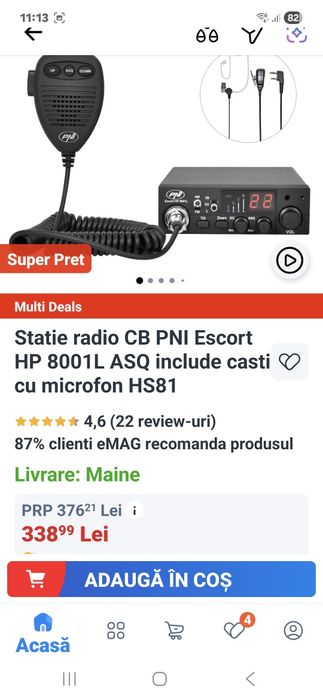 Statie Pni hp 8001L cu tot cu antena calibrata