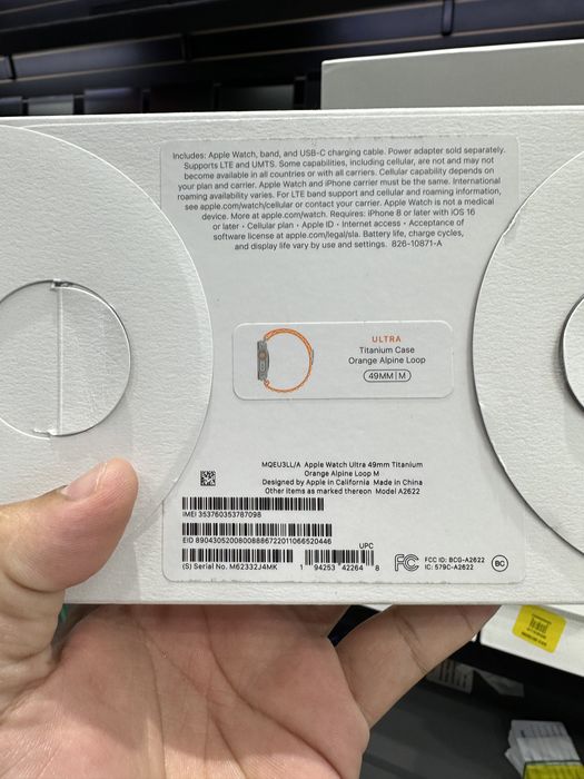 apple watch ultra 1 499$ dastafka ham mavjud