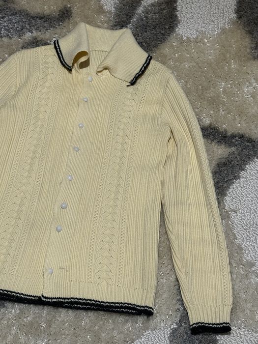 Sweter  alb harast teicotat