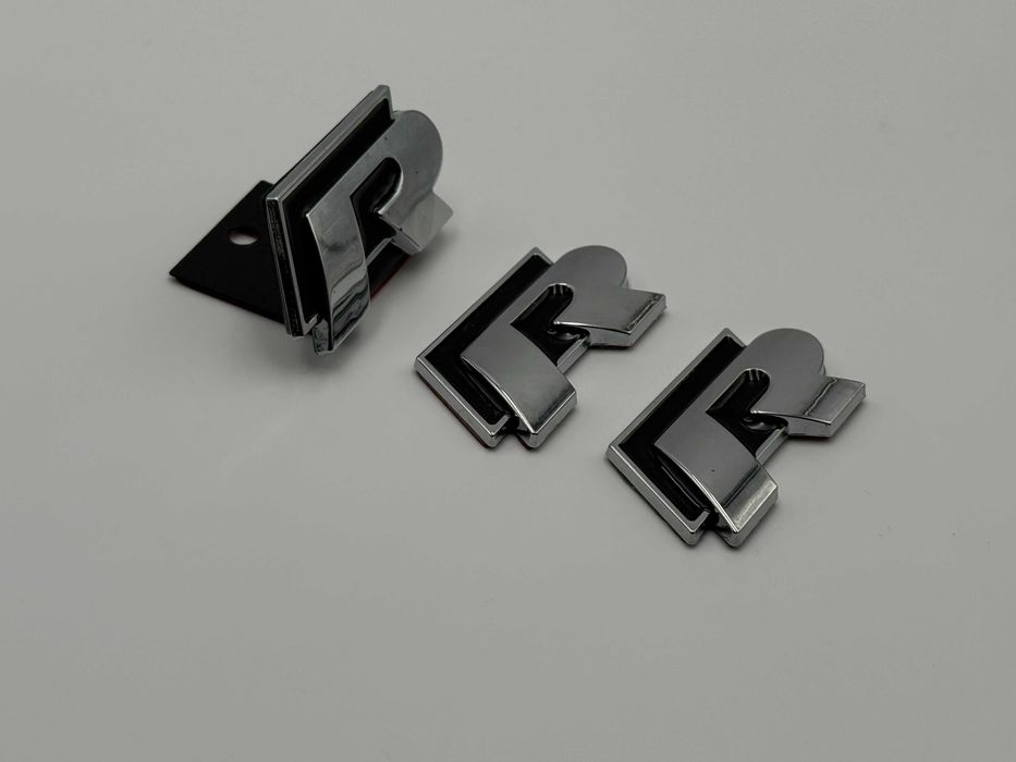 Set Emblema Compatibile VW R R-line negru