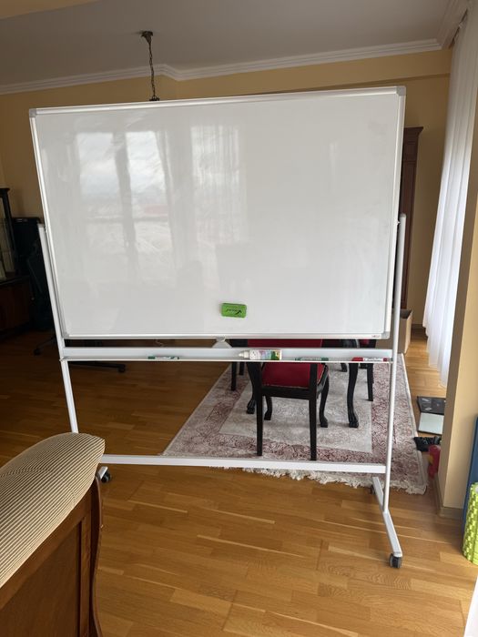Whiteboard mobil rotativ 100x150
