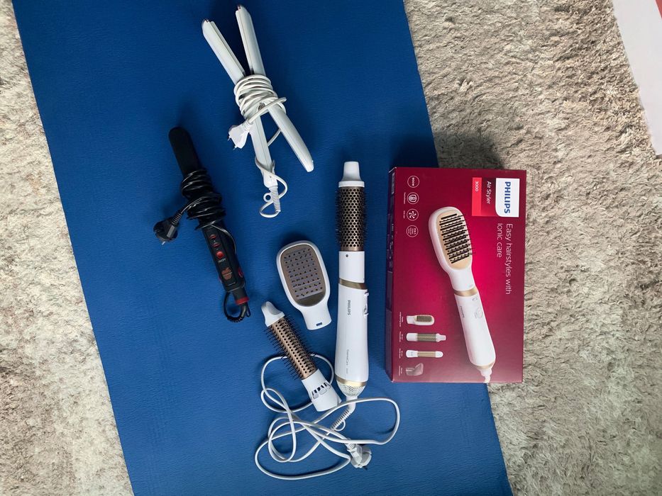 Преса за коса ,маша и четка Philips с различни приставки