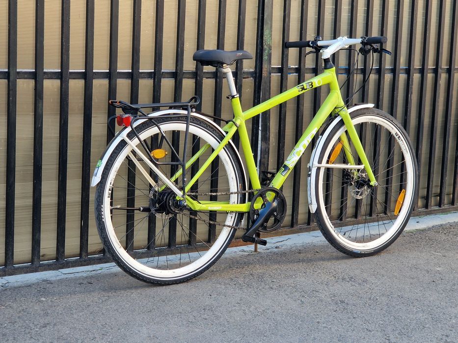 Bicicleta Scott Sub 10 Urban Bike Alfine 8 City Frâne hidraulice Cadru Alu marine L