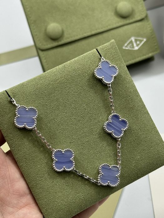 Brățară Van Cleef & Arpels 5 motifs White Gold 750 Chalcedony