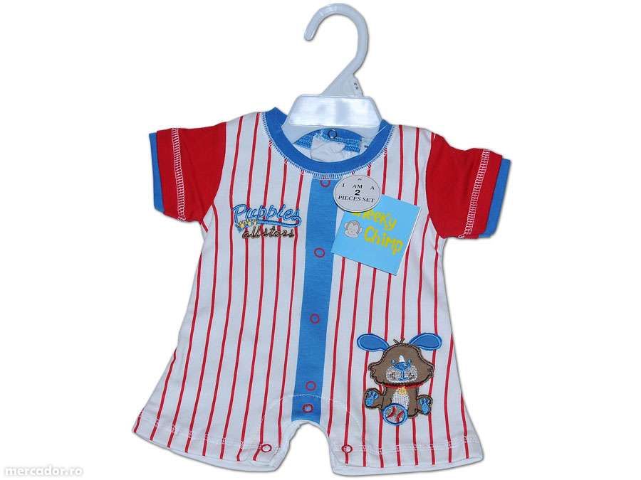 Salopeta marinar pentru bebelusi - bleu