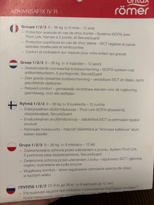 Britax Romer Advancefix 4R