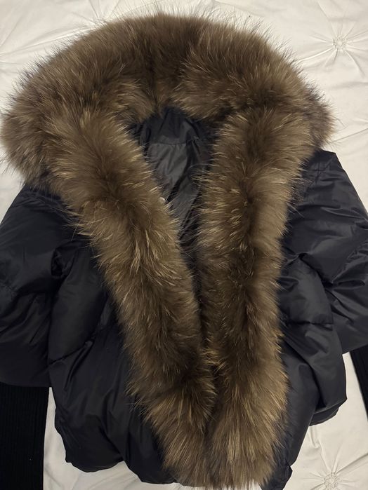 Geaca cu blana naturală