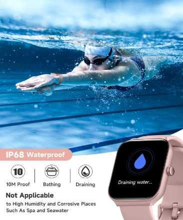 Смарт часовник TOOBUR, 1,95" дисплей, отговор/осъществяване на повикв