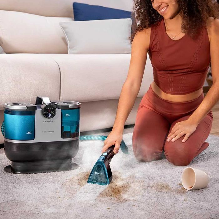 2 в 1 перяща прахосмукачка с пара и приставка за миене на прозорци Cecotec Conga 7000 Carpet&Spot Clean Steam