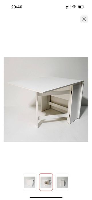 Стол раскладдной белого цвета