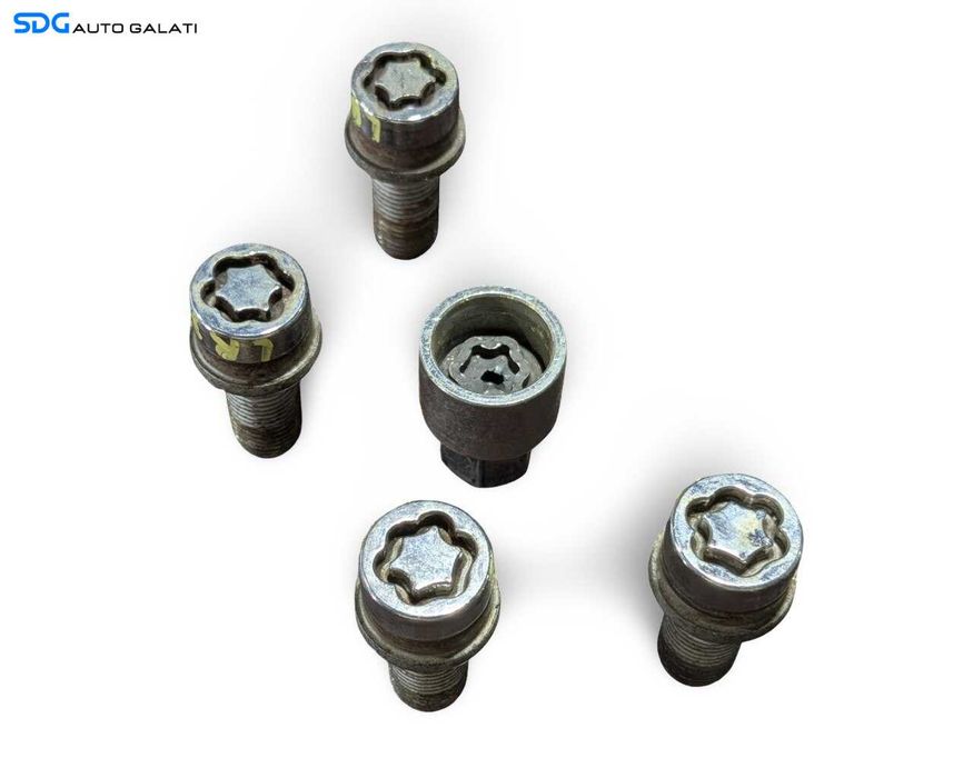 Set Prezoane Antifurt Roti Jante Volkswagen Audi Skoda Seat Peugeot Citroen Dacia Renault Ford 1995 - 2026 [LR3863]