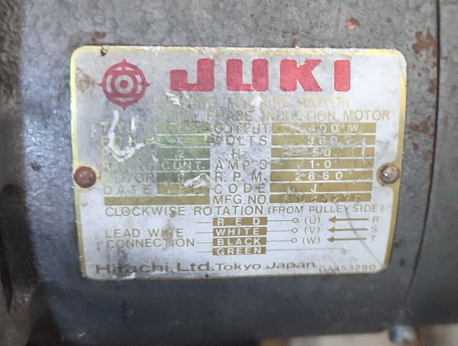 Професионален индустриален оверлог с пико JUKI MO-2500 (комплект с маса и мотор), Жуки, шевна машина