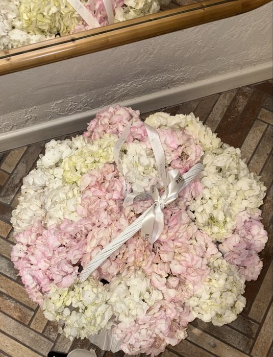 букет из гортензий