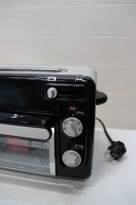 Тостер и Мини-Грил 2 в 1 Tefal Toast N’ Grill Tl6008, 7 Степени На Запичане, Прозрачен Прозорец, 75% Икономия На Енергия