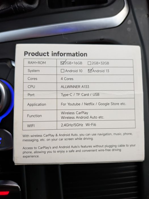 Android 14 CarPlay AI Box