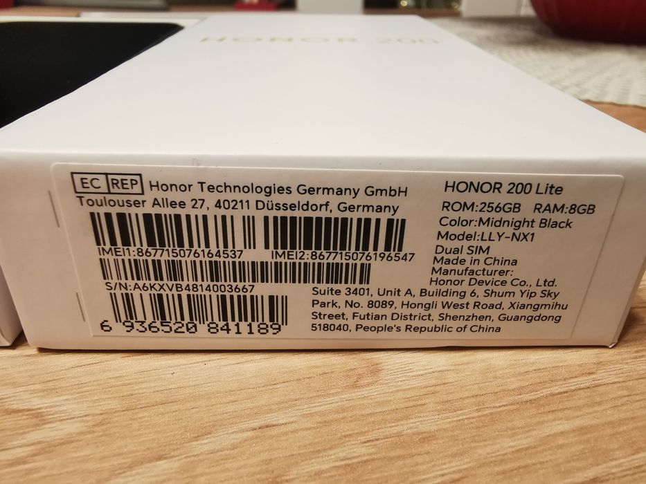 Telefon Honor 200 Lite, 256 Gb Stocare, 8 Gb RAM