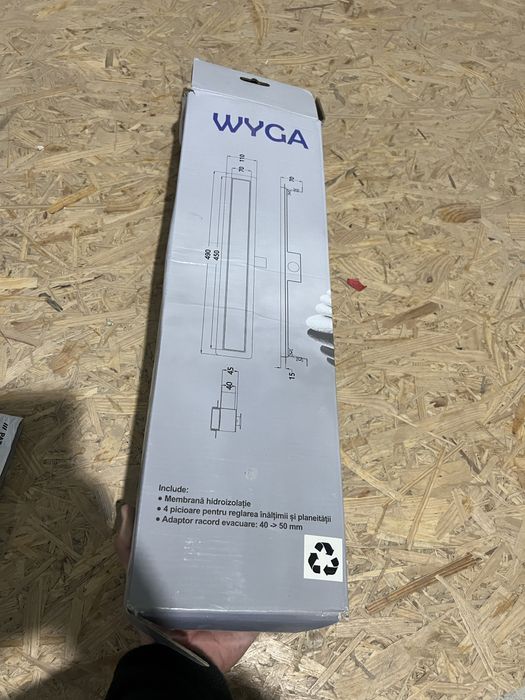 Rigola dus Wyga SDR, L 450 mm   Rigola dus Wyga SDR Reversibila