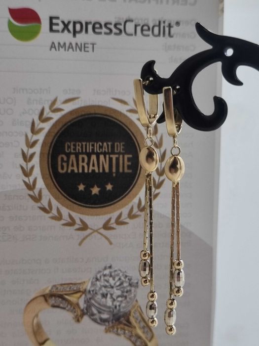 Cercei aur 14K 3.40g [Ag45 B.3743]