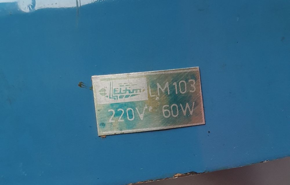 Lampa veche de birou românească Eltim,  de colecție