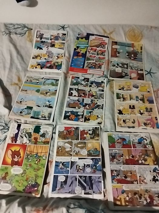 Продавам лот комикси на Мики маус без корици