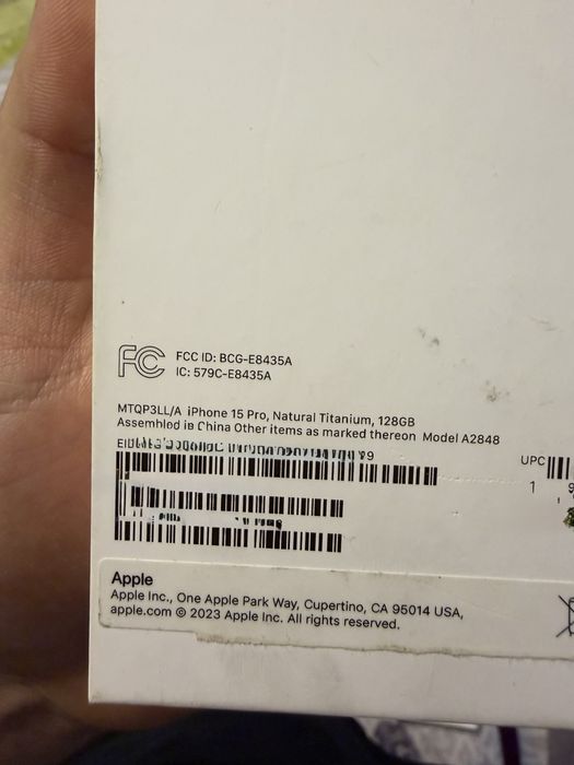 iPhone 15 Pro 128GB Natural Titanium – Отлично състояние