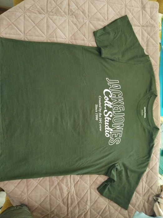 Tricou Jack & Jones verde, mărimea L – stare foarte bună