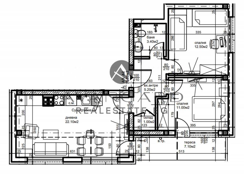 Продава се Тристаен апартамент в Пловдив, Прослав - 91 кв.м за 603 €/кв.м - Снимка #5