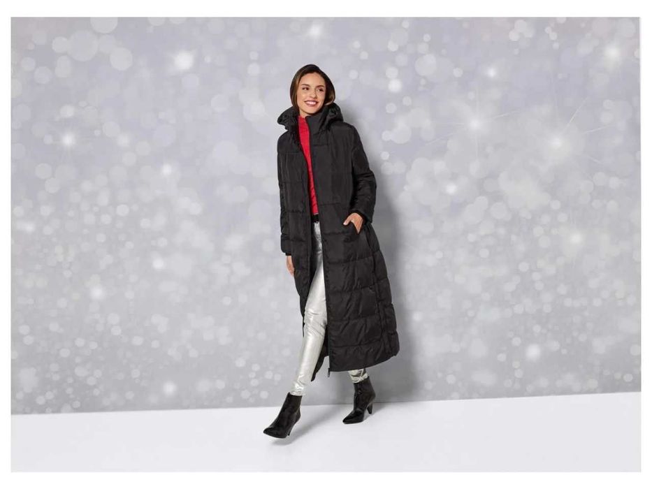 ‼️ Женское стёганое пальто с боковыми разрезами на кнопках (Германия)