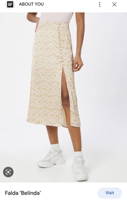 Fusta casual cu imprimeu