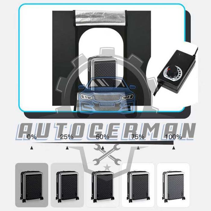 фото кутия  120см фотобокс комплект с осветление 4 фона аксесоари