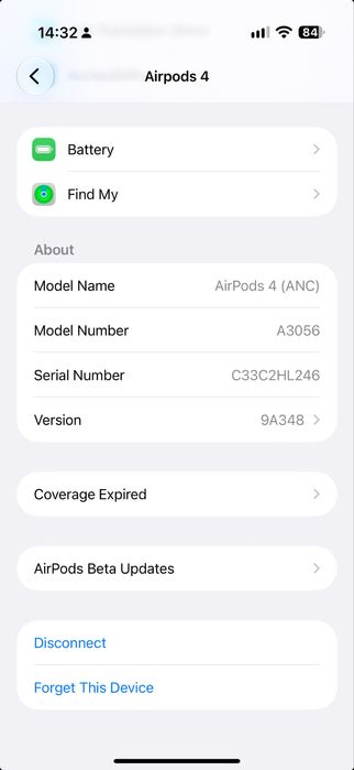 Apple AirPods 4 cu ANC – stare foarte bună